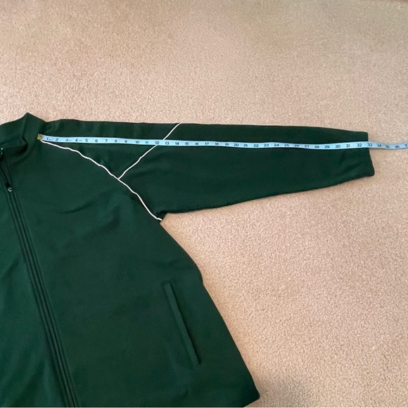 Under Armour Athletic Jacket - Full Zip - Dark Green w/ White Piping - Size: XXL - Picture 2 of 8